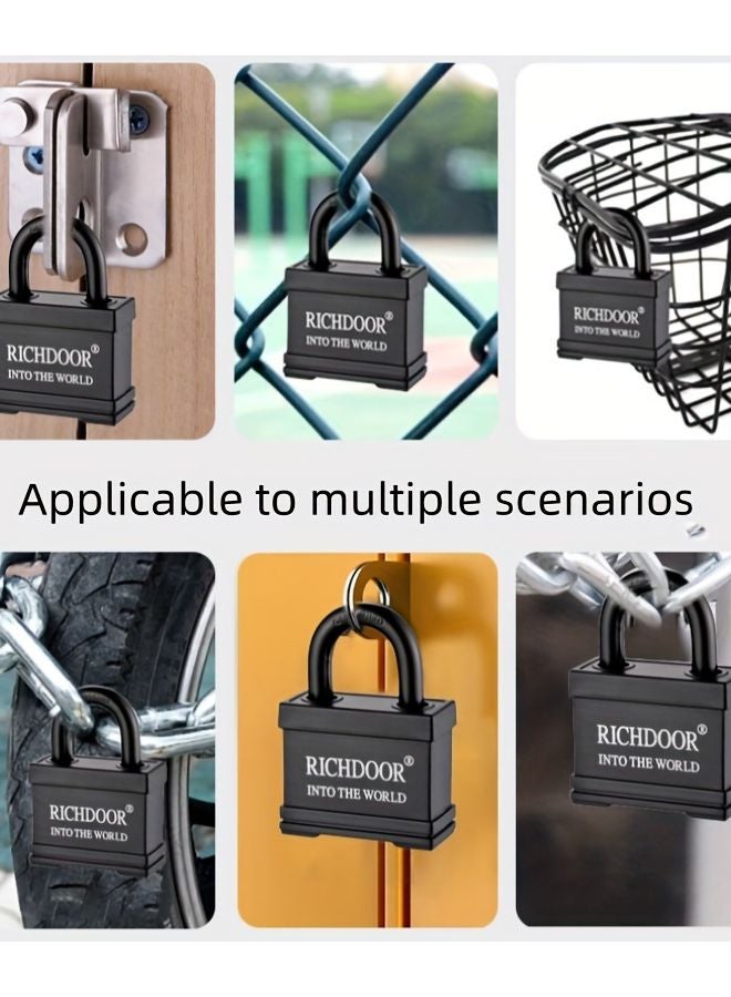 High Security Waterproof Padlock Model RD XTK60 Rust Proof Anti Theft Copper Core Lock with 4 Keys - Image 3