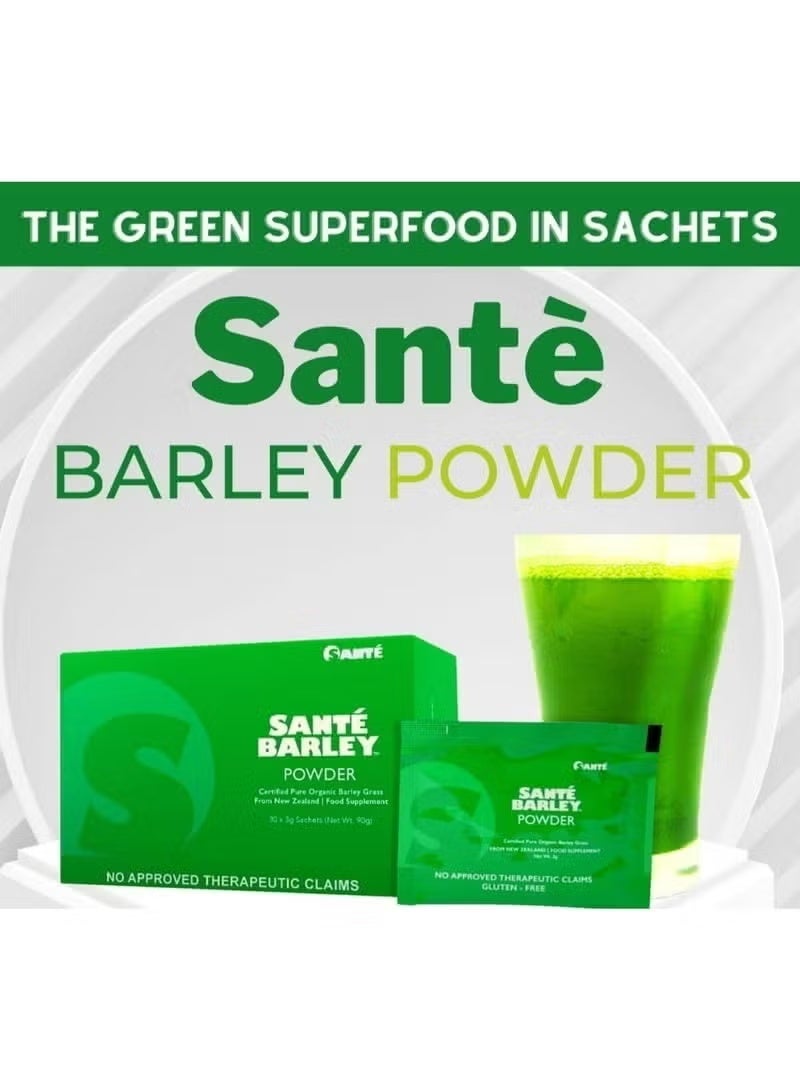 سانتيه سانتي مسحوق مزيج الشعير النيوزيلاندي النقي، 1 علبة - 30 كيس