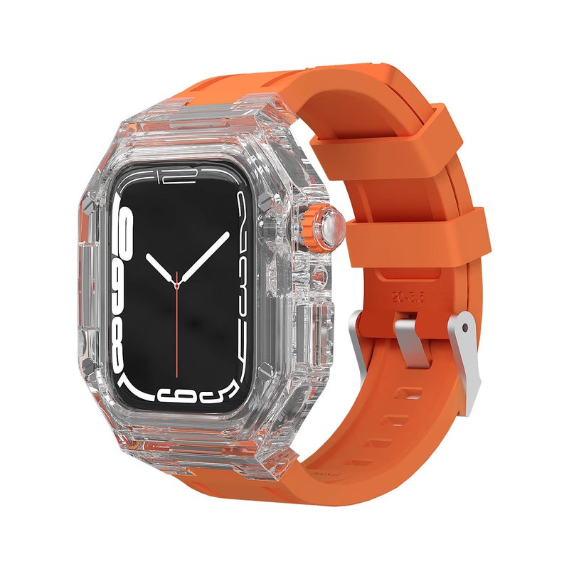 Suitable For Apple Watch 49/46/41/40/44/45/42Mm Modified Transparent Case Iwatch S11 Protective Case - Image 1
