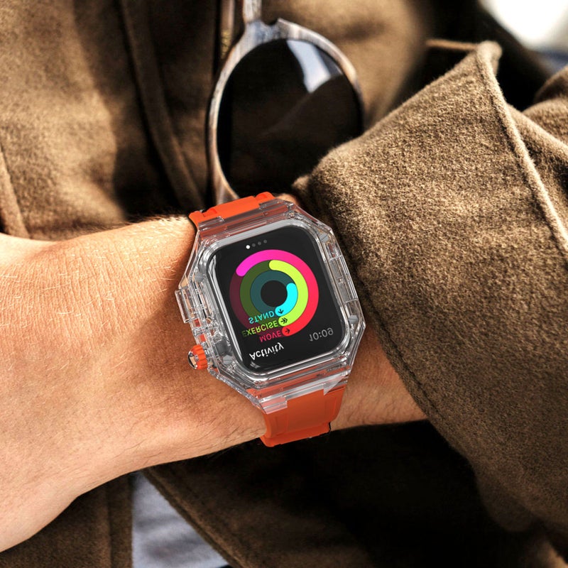 Suitable For Apple Watch 49/46/41/40/44/45/42Mm Modified Transparent Case Iwatch S11 Protective Case - Image 4