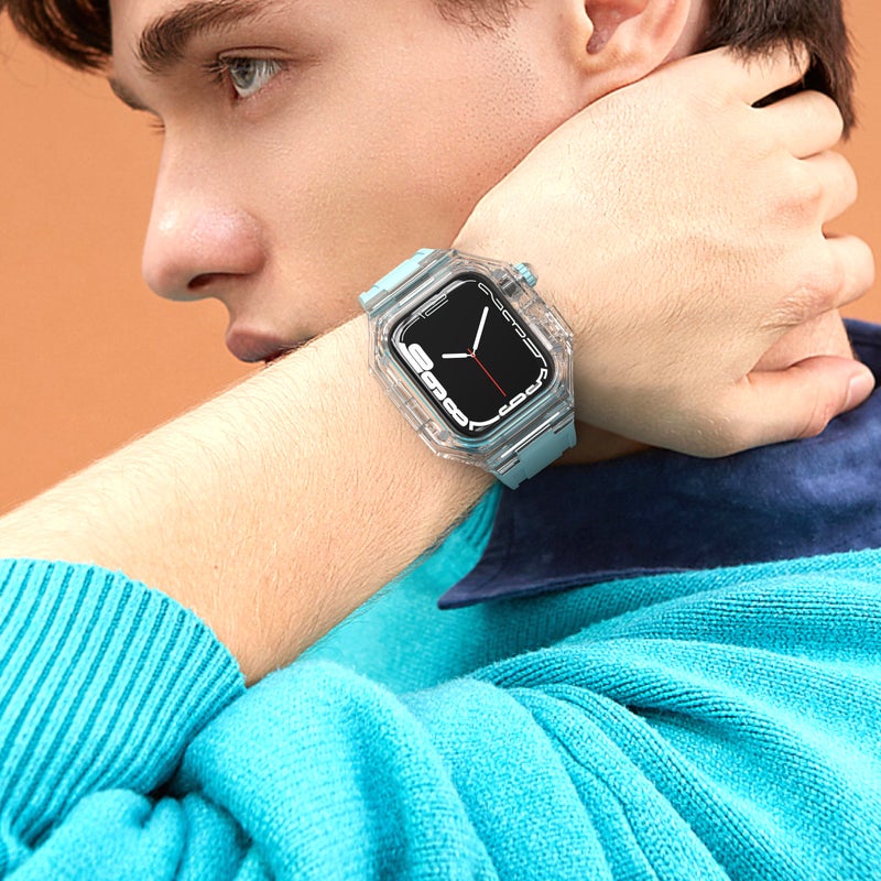 Suitable For Apple Watch 49/46/41/40/44/45/42Mm Modified Transparent Case Iwatch S11 Protective Case - Image 5