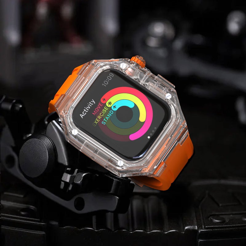 Suitable For Apple Watch 49/46/41/40/44/45/42Mm Modified Transparent Case Iwatch S11 Protective Case - Image 3