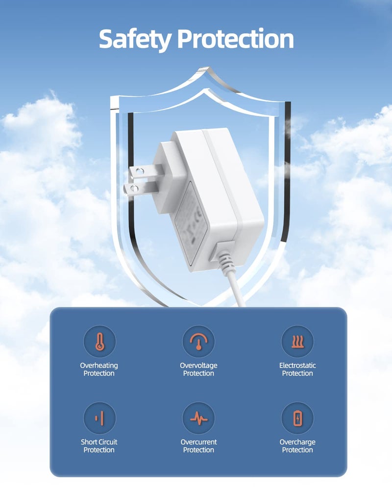 Superer سلك طاقة 24 فولت مناسب لموزع الزيوت العطرية، مرطب الهواء، موزع Young Living، doTERRA، InnoGear، العلاج بالروائح، شاحن بديل ASAKUKI (مدرج في UL) - Image 5