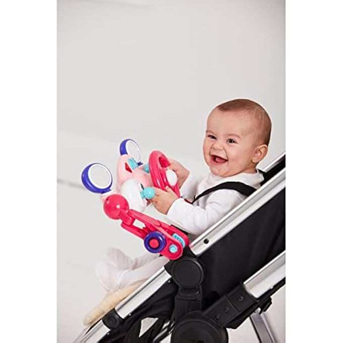 DEVELOPMENT WALL LIGHT AND SOUND BUGGY DRIVER PINK BATTERY OPERATED, PUSH CHAIR FUN, ACTIVITY TOYS, LIGHTS & SOUND, IMAGINATIVE PLAY, 1 YEARS + - Image 4