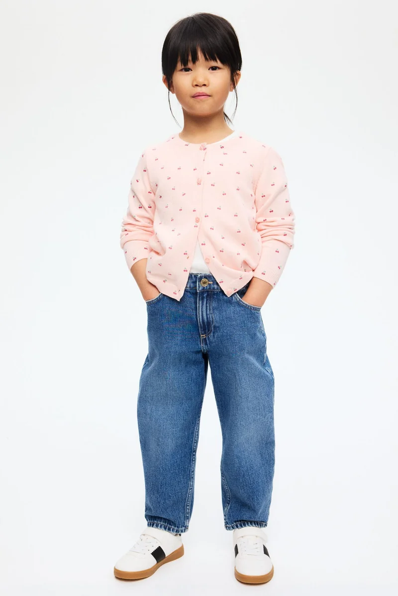 H&M Fine-knit printed cardigan