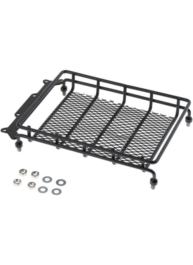 silvercnc Top Storage Roof Rack Cargo Luggage Carrier Basket with Metal Black  - Image 2