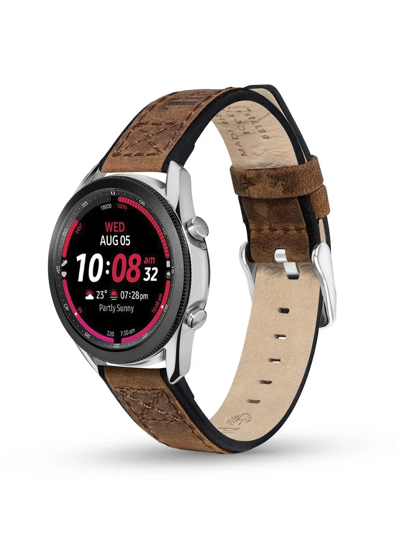 Timberland Timberland Valdivian Brown Leather Universal Watch Strap 20Mm