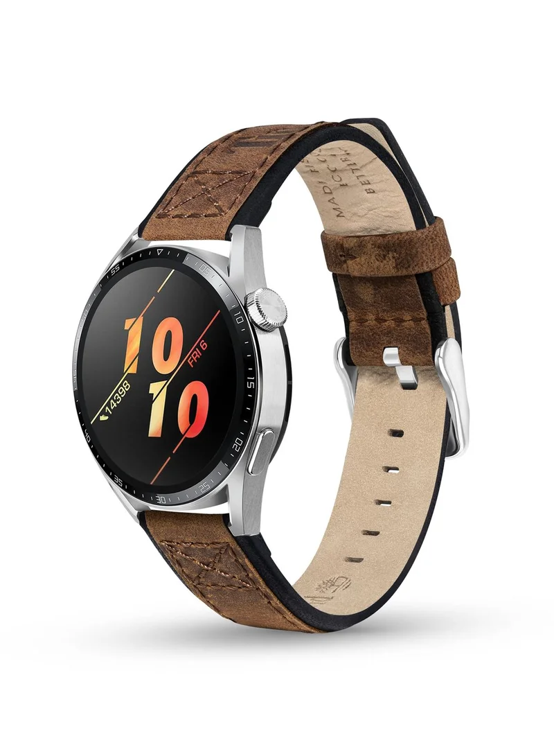 Timberland Timberland Valdivian Brown Leather Universal Watch Strap 20Mm