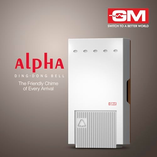 GM 4005 Alpha Ring Doorbell, Wall-Mounted Ding Dong Bell, Soothing Chime Suitable for Hotel Rooms and Homes - Image 3