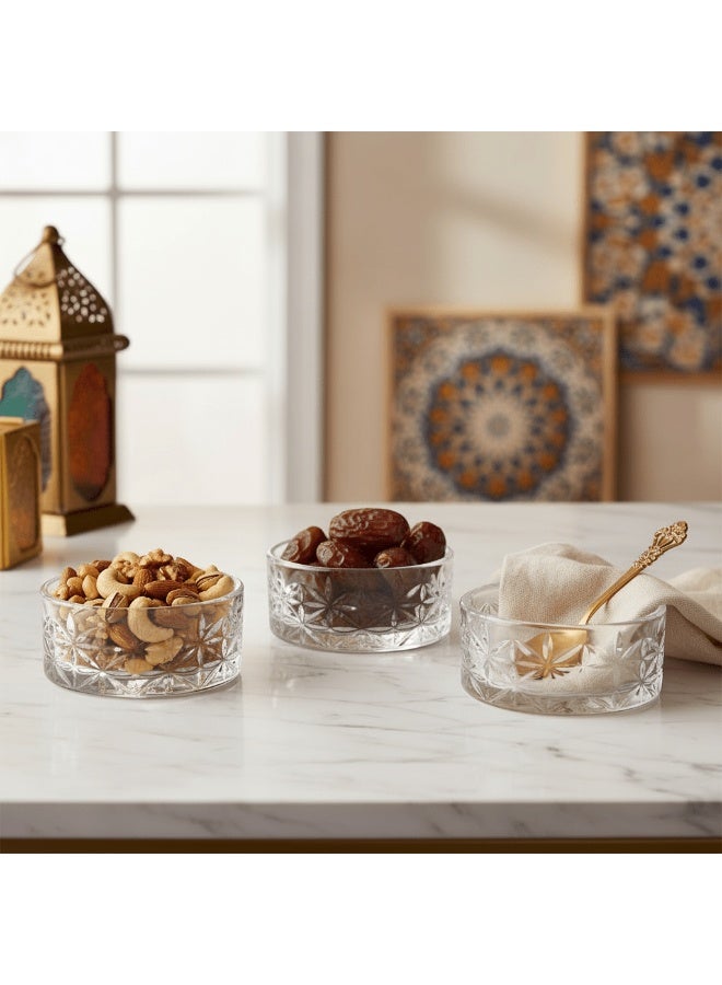 Germax Elegant Small 100ml Glass Dessert Bowls for Ice Cream, Custard & Sweets – Premium Set of 3 - Image 2