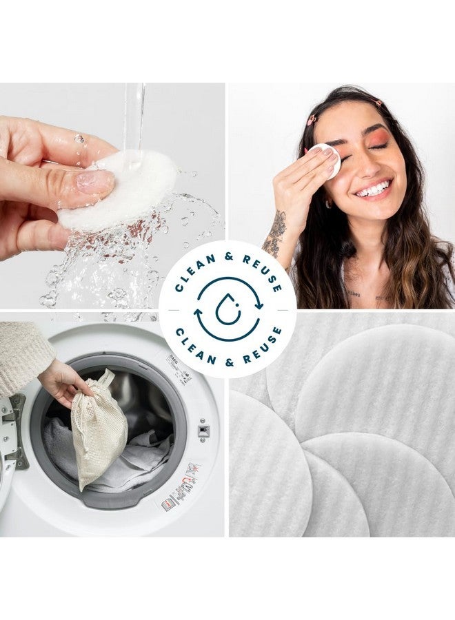 LastObject Lastround Kit - Reusable Cotton Rounds Perfect For Beauty Routines - 2 Lastround Large, 10 Lastround Original, 2 Lastround Pro, Small Laundry Bag  - Image 5
