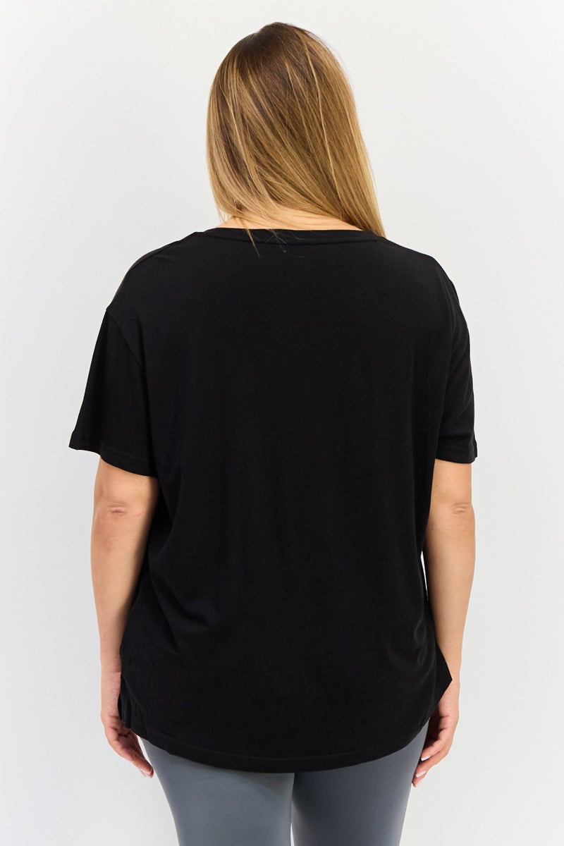 PUMA Women Relaxed Fit Short Sleeves Outdoor T-Shirt, Black - Image 2