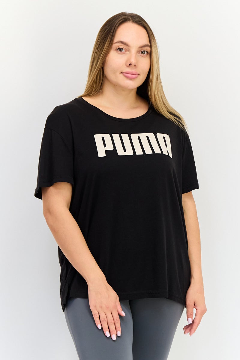 PUMA Women Relaxed Fit Short Sleeves Outdoor T-Shirt, Black - Image 1