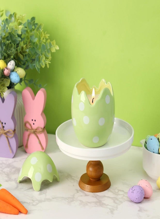 KORMMCO Easter Egg Candle, Vanilla Scented, Green, 8.5oz - Image 2