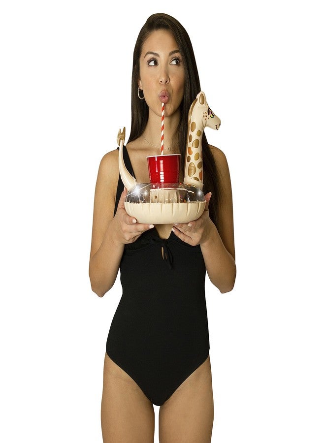 Poolcandy Pool Candy Glitter Giraffe Jumbo Pool Tube The Ultimate Animal Pool Float for The Beach. The Pool, or Lake. - Image 3