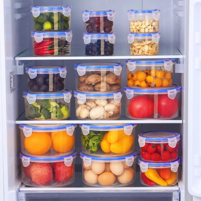 Factory Generation Multi-Functional Sealed Plastic Refrigerator Fresh-Keeping Bowl Microwave Oven Heating Lunch Box Food Storage Fresh-Keeping Box - Image 2