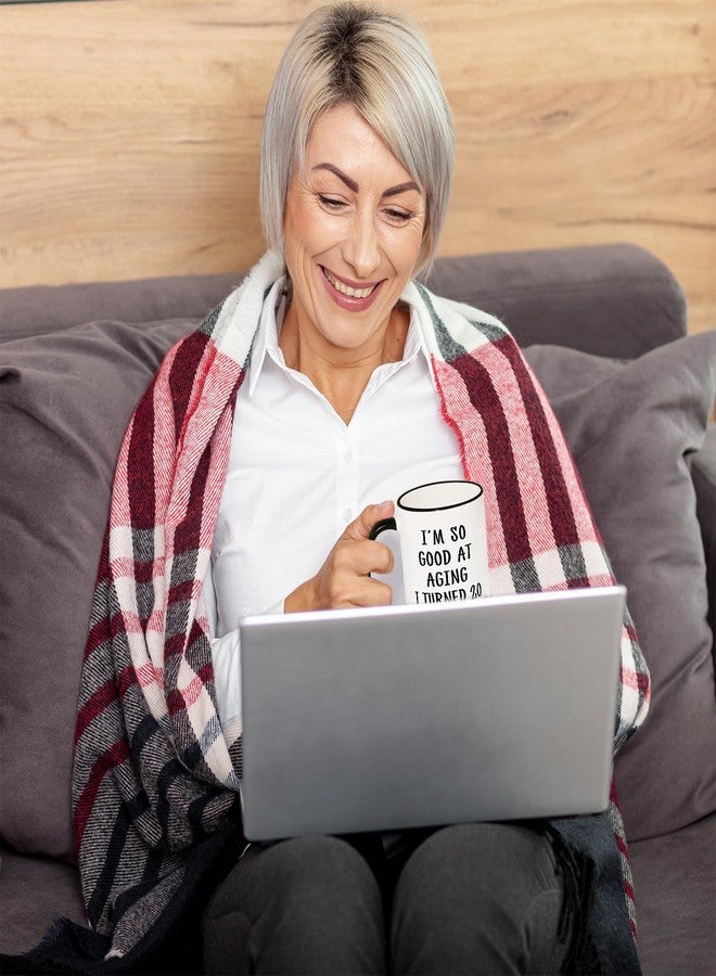 Aurahouse 80th Birthday Gifts for Women Men Mug, 80 Year Old Birthday Gifts for Women Men, Funny 80th Birthday Decoration Gift Ideas for Mom Dad Papa Aunt Grandma Grandpa, Turned 20 4 Times Coffee Cup - Image 3