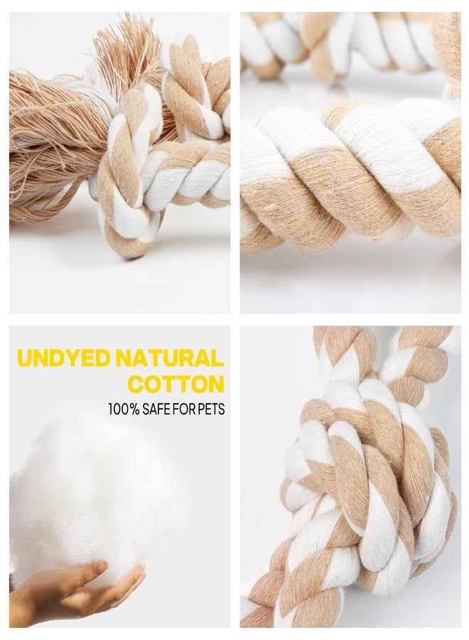 Fida Dog Rope Toys 4 Pack, Puppy Teething Sturdy Cotton Chew Tug Ropes Indoor/Outdoor, Exercise Interactive Tug O'War Toys Set for Boredom Small-Meidum Dogs - Image 4