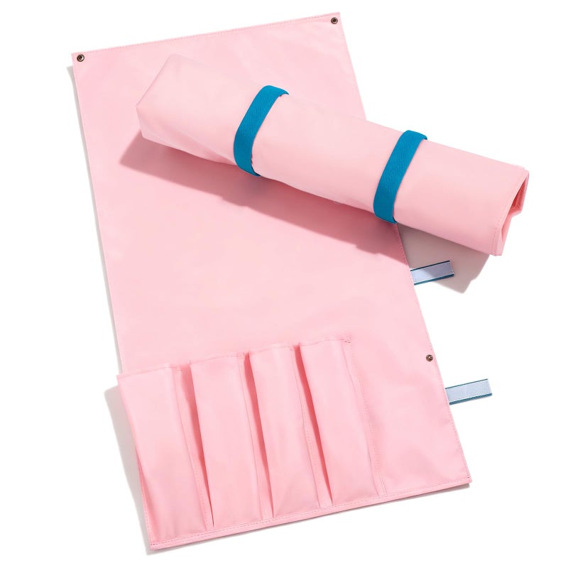Locmeo 1 Pcs Mahjong Bags Protective Sleeve for Mahjong Racks and Pushers Tile Bag Accessory 20 Inch, Empty Mah Jong Bag Only (Pink) - Image 1