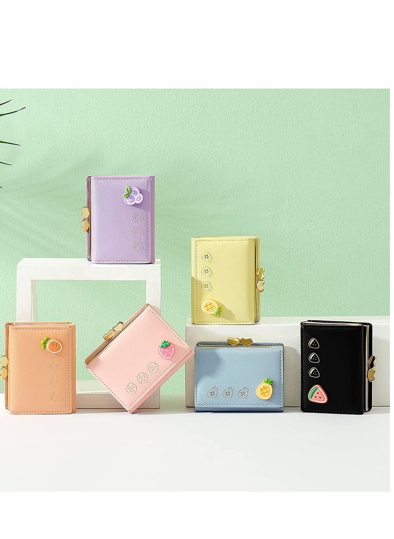 SYOSI - Cute Pink Womens Wallet , Girls Wallet Card Holder,  Cute Small Leather Pocket Wallet for Ladies, Small Compact Wallets Pocket Purse, Large Capacity Card Hold Case with ID window - Image 1