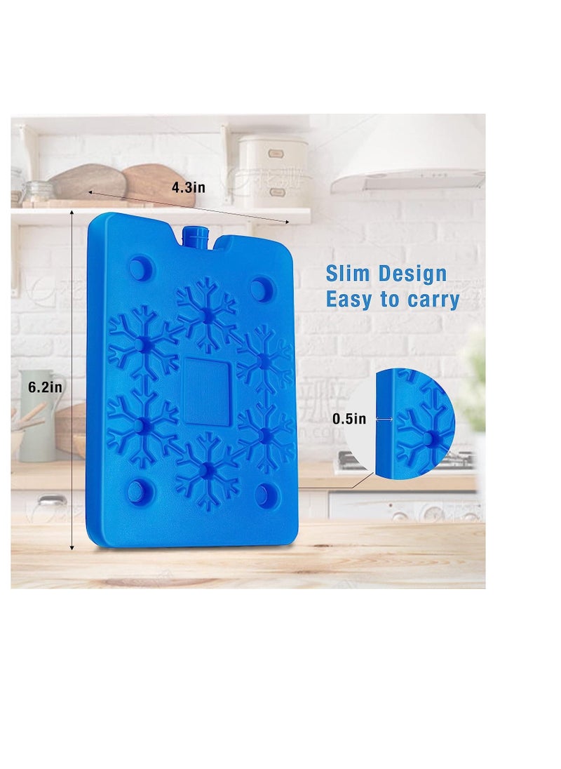 DMG TECH DMG Ice Packs for Lunch Box, Reusable Ultra-Thin Freezer Packs, Slim & Long-Lasting Ice Pack, for Picnic, Camping, Fishing and More, Keep Beverages Foods Cold & Fresh (4 Pack)  - Image 2