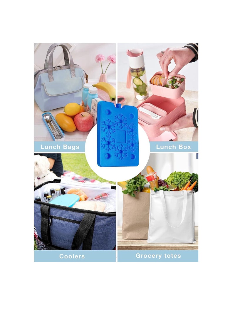 DMG TECH DMG Ice Packs for Lunch Box, Reusable Ultra-Thin Freezer Packs, Slim & Long-Lasting Ice Pack, for Picnic, Camping, Fishing and More, Keep Beverages Foods Cold & Fresh (4 Pack)  - Image 4