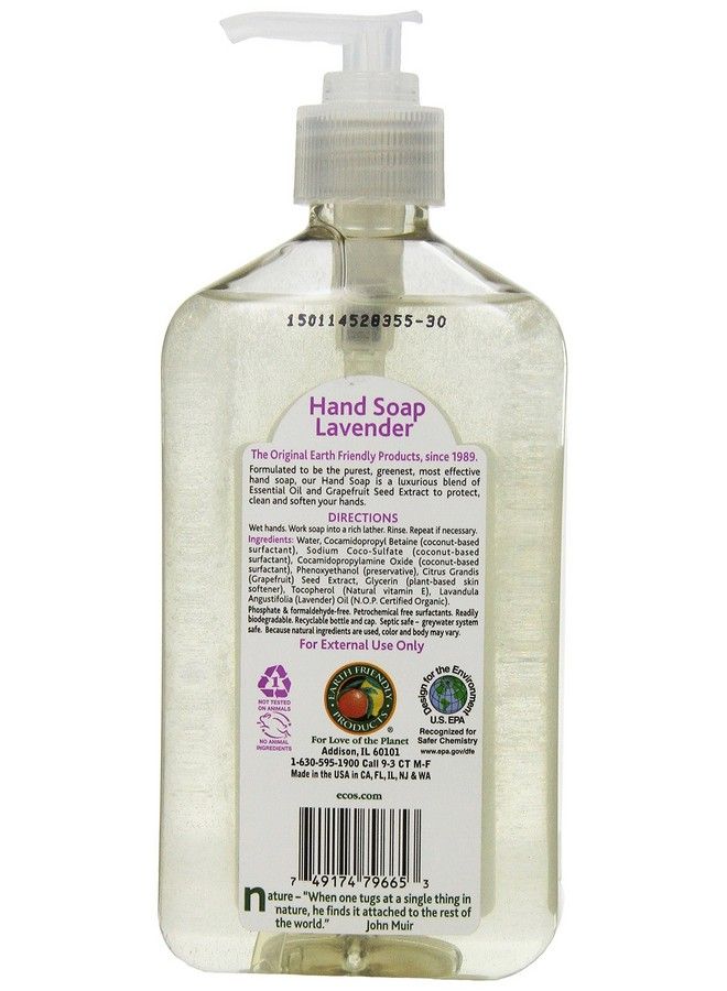 ECOS Earth Friendly Products Hand Soap Lavender 17 Ounce Bottle - Image 3