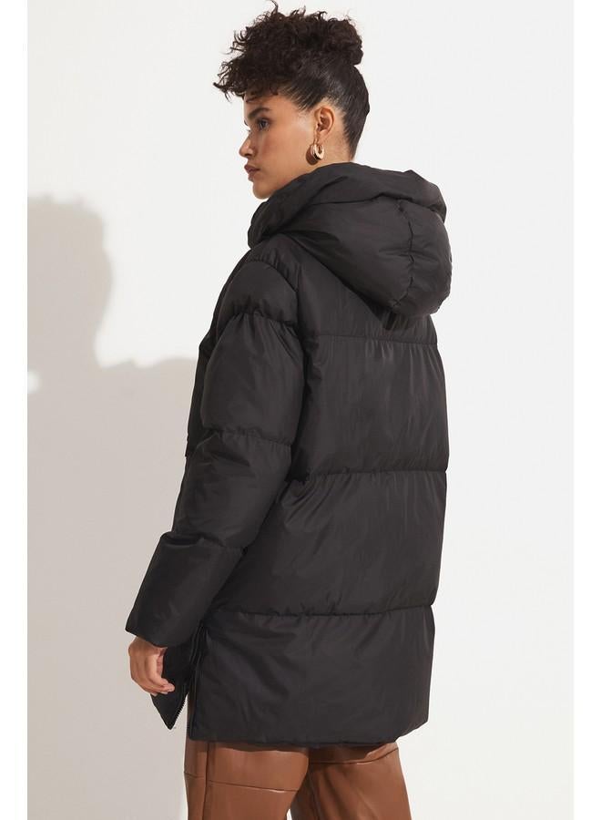 جون معطف بوفير جوني أسود - Image 2