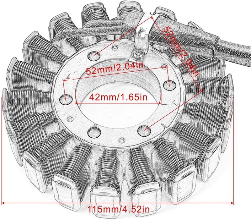 Wivplex Motorcycle Stator Coil for VFR800 (2002-2009) - Image 2