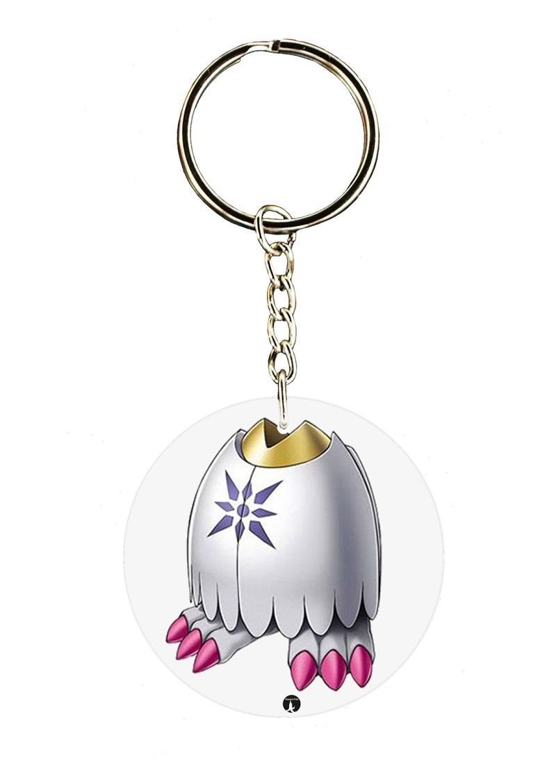 RKN Anime Digimon Double Side Printed Keychain