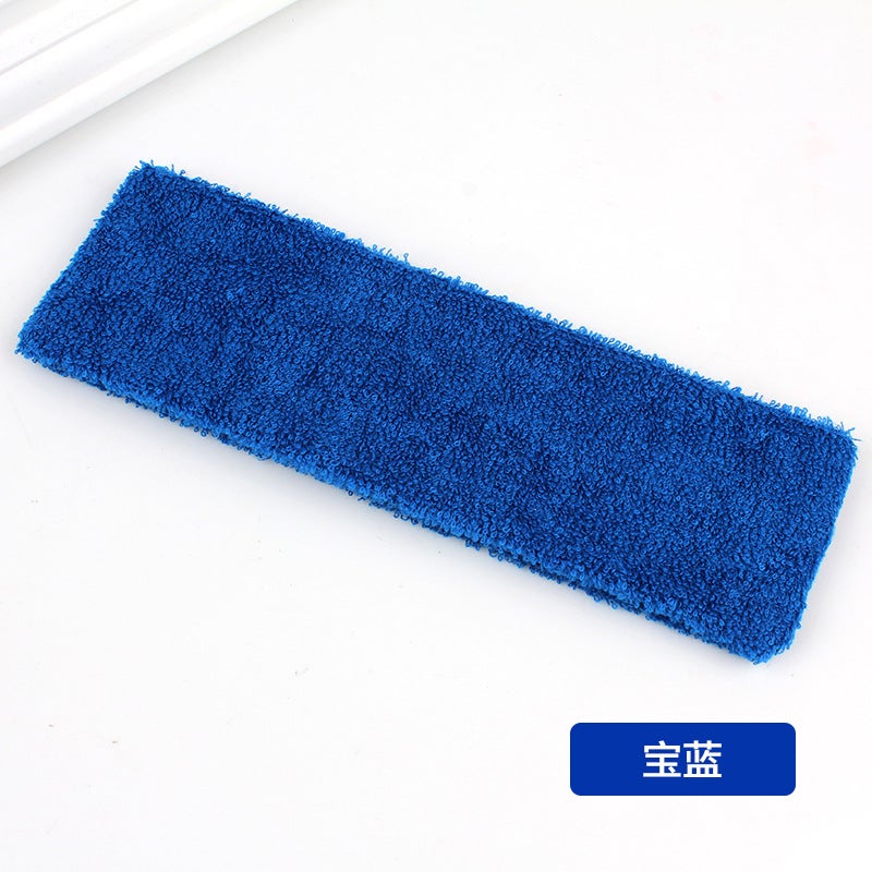 إسكدنيا Towel Mens and Womens Polyester Yoga Sports Sweat-Absorbing Headband European and American Hair Band Wash Face Cotton Headband Hair Band Sapphire Blue