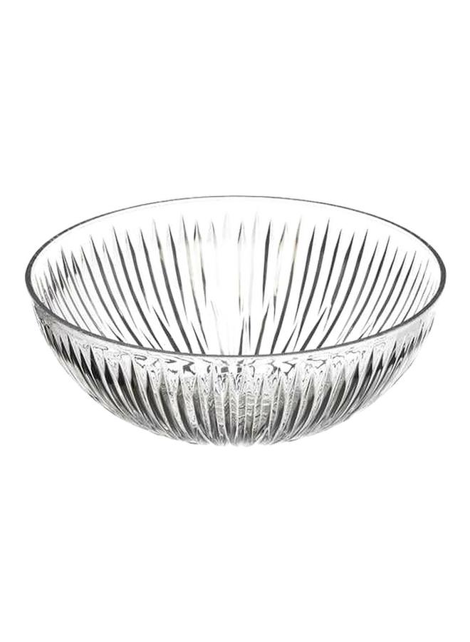 Arrow Crystal Cut Design Contemporary Polystyrene Starburst Bowl Clear 9inch 83000