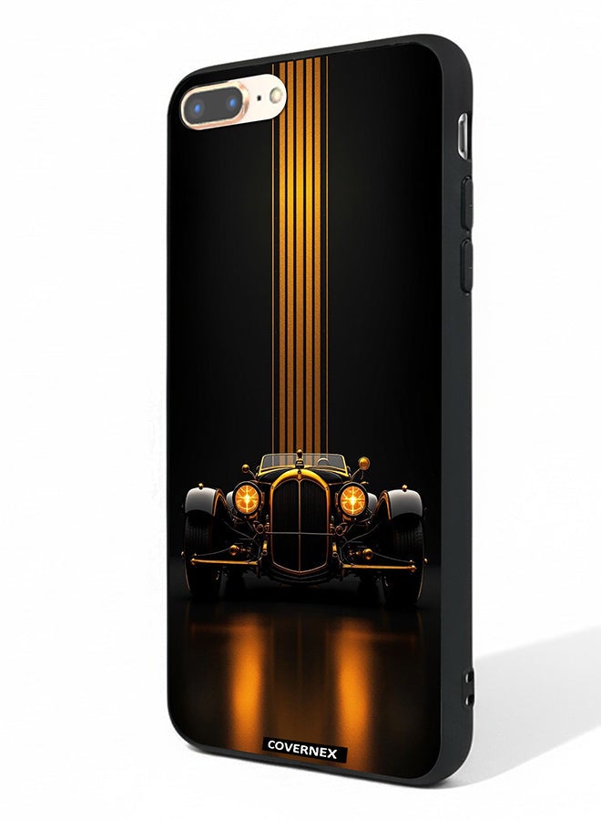 Covernex Apple iPhone 8 Plus Protective Case Cover Printed Featuring Vintage Elegance Classic Luxury Car - Image 1