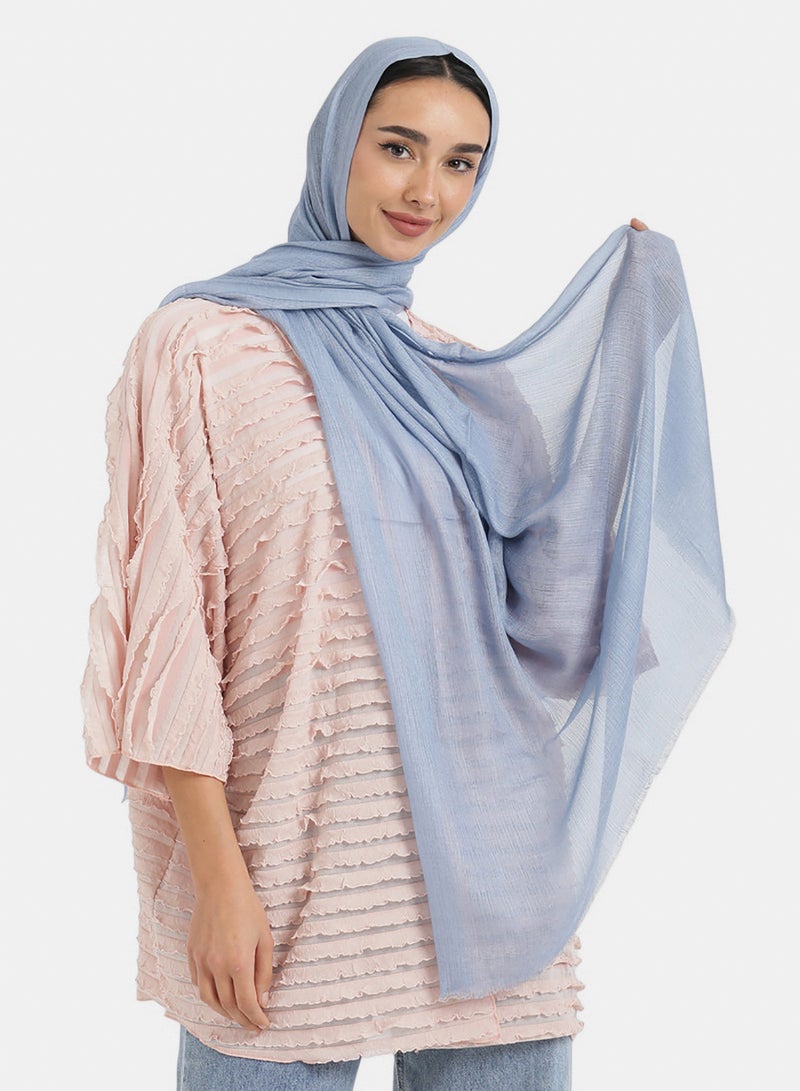 Carina Ribbed Cotton Scarf - Image 2