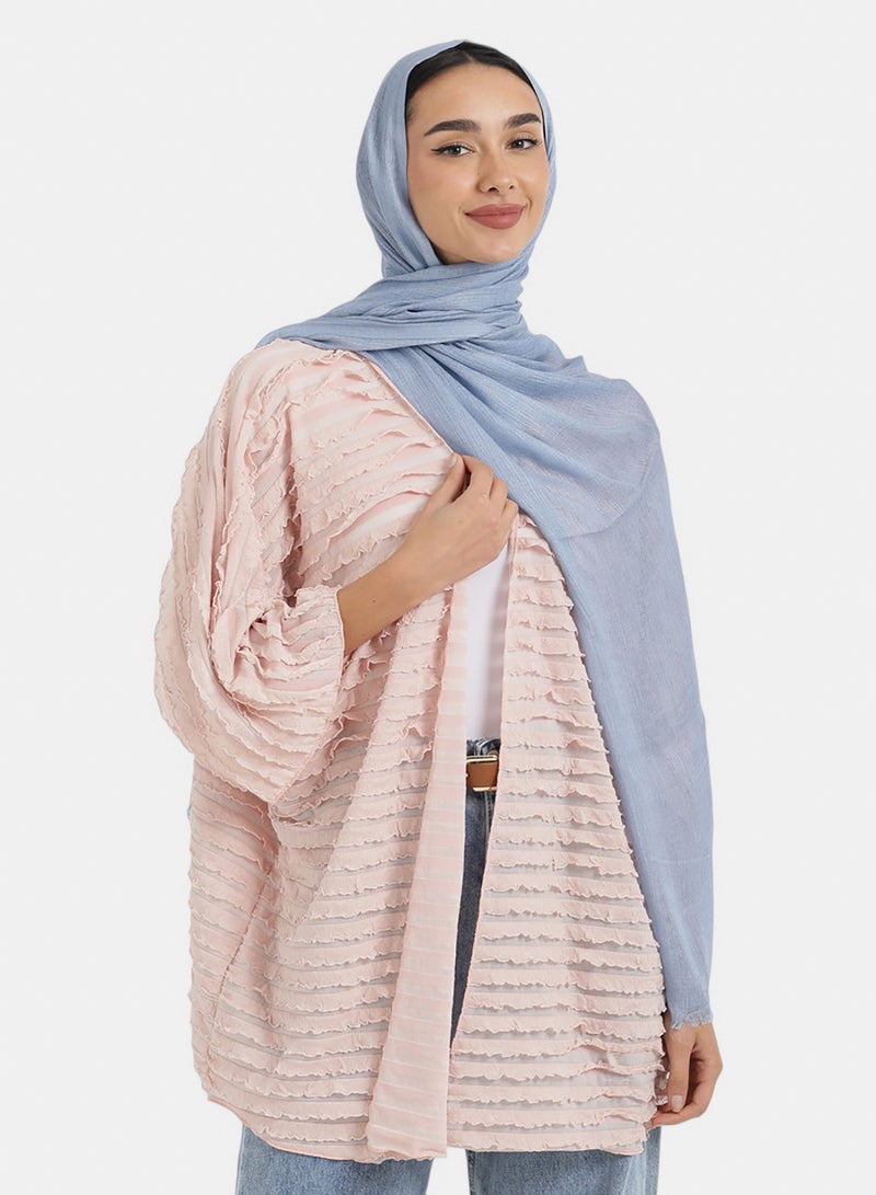 Carina Ribbed Cotton Scarf - Image 1