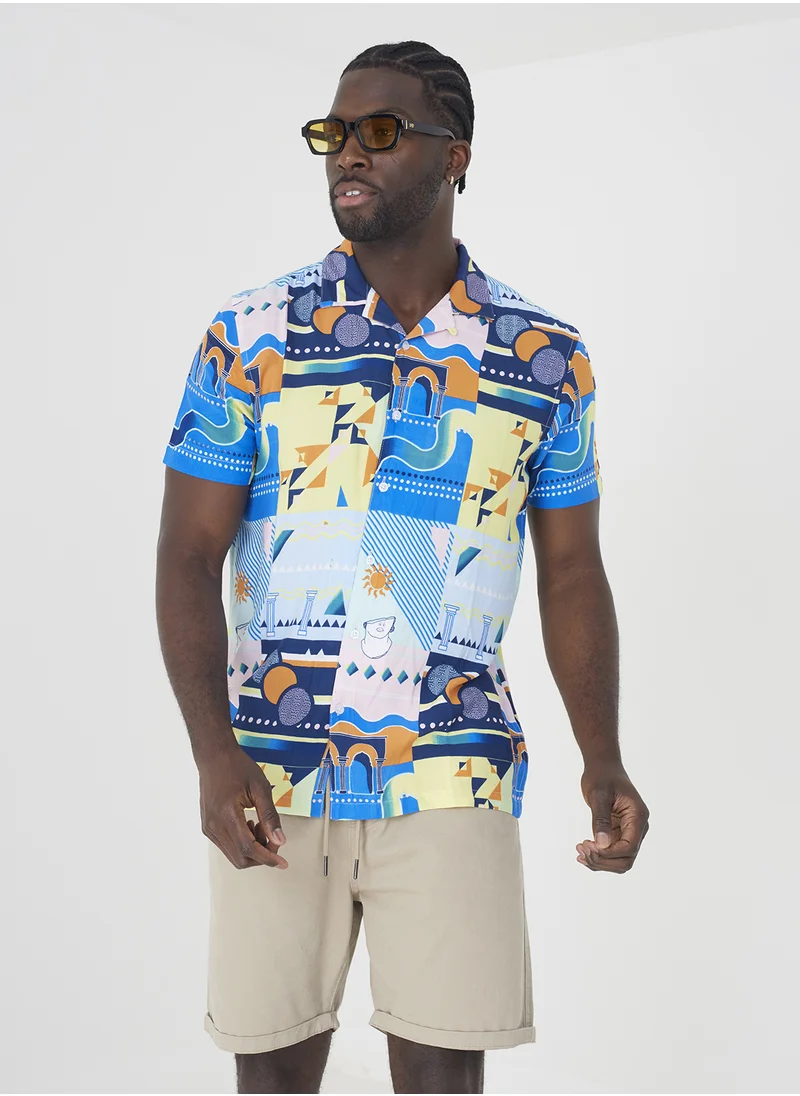 BRAVE SOUL Printed Casual Shirt