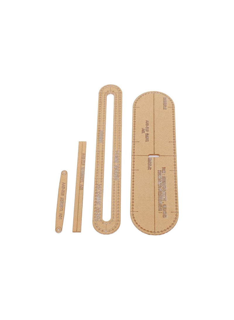GGOOT Acrylic, Short Wallet Making Template, are Durable, Acrylic Board Template, for Handmade Leather Key Case  - Image 5