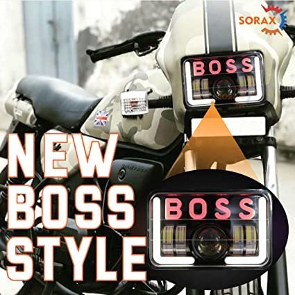 MIKANIX BOSS Style LED Headlight Hi/Low Beam with DRL Light 4000LM for Hero Splendor Plus, Splendor Pro, Splendor - Image 2