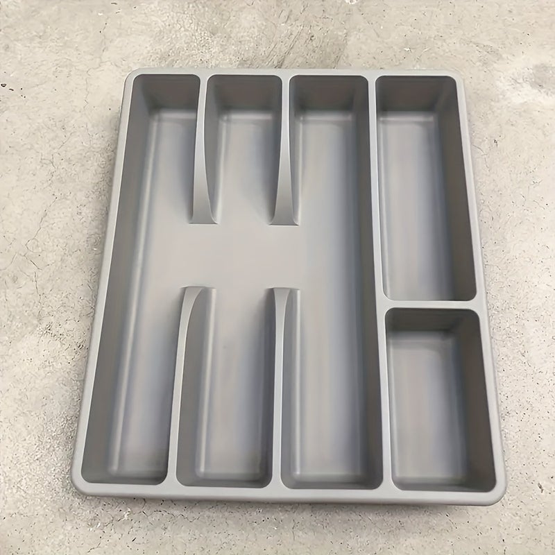 Random Style Heavy-Duty Transparent Plastic Cutlery Organizer with Dividers And Labels - Thickened Base, Dishwasher Safe - Kitchen, Restaurant, And Food Service Drawer Organizer - Space-Saving Cutlery Storage Box with Insert Installation - Compatibl - Image 4