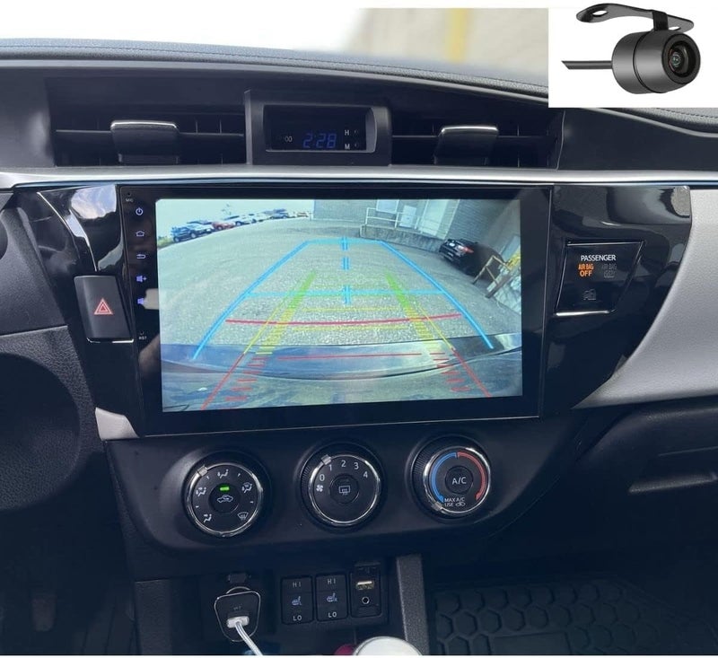 4K إم آر سي شاشة سيارة أندرويد لطراز تويوتا كورولا للأعوام 2014–2016، مزودة بتقنية Apple CarPlay وAndroid Auto، كاميرا عكس، وشاشة عرض من نوع IPS. - Image 5