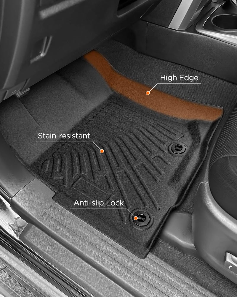 DrCarNow All-Weather Floor Mats for Toyota 4Runner 2024 2023 2022 2021 2020 2019 2018 2017 2016 2015 2014 2013 (Only Fit 5-Seat W/o Sliding Cargo Tray), Heavy Duty & Ideal Gift for Toyota 4Runner Accessories - Image 5