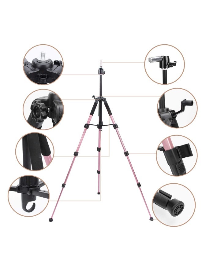 حامل ثلاثي لعارضة الأزياء دمية تدريب رأس عارضة أزياء حامل شعر مستعار لتصفيف الشعر حامل رأس عارضة أزياء حامل ثلاثي لعارضة الأزياء مع رأس حامل شعر مستعار مع رأس عارضة أزياء قابل للتعديل - Image 2