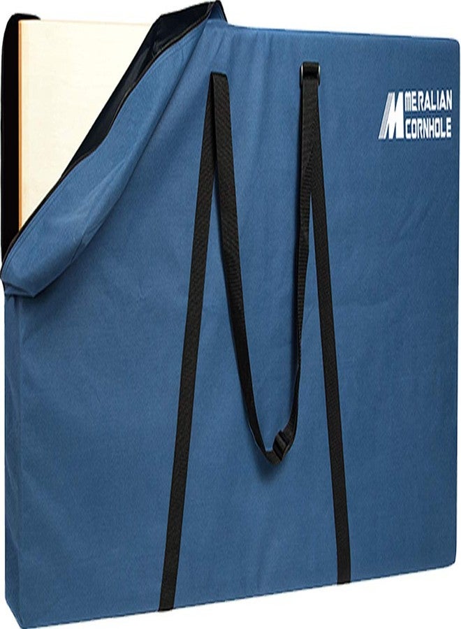 MERALIAN Padded Cornhole Carrying Case | Store & Transport Cornhole Board, Heavy Duty Board Carrying Bag with Adjustable Shoulder Strap. (4' x 2' Blue/Padded) - Image 1