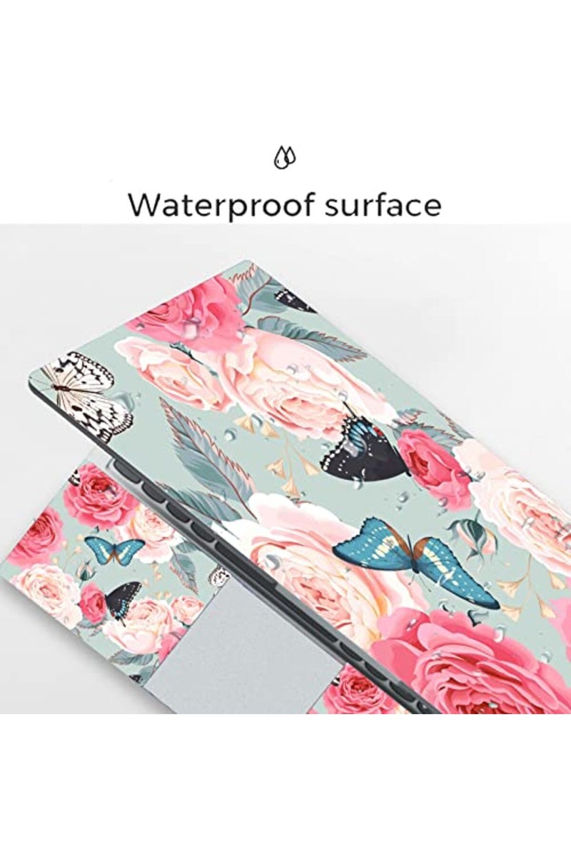 Newplenty Laptop Skin Sticker, 13.3 14 15 15.4 15.6 inch Laptop Skins, Universal Vinyl Decal, Dustproof Scratch Resistant Reusable Cover Protector with Free 2 Wrist Pads (Butterfly 2) - Image 4