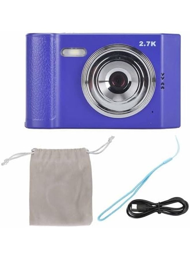 Blue 48MP Digital Camera 8X Zoom 2 7K HD Video 2 8 IPS Display Auto Focus Anti Shake Compact Travel Selfie Camera - Image 2