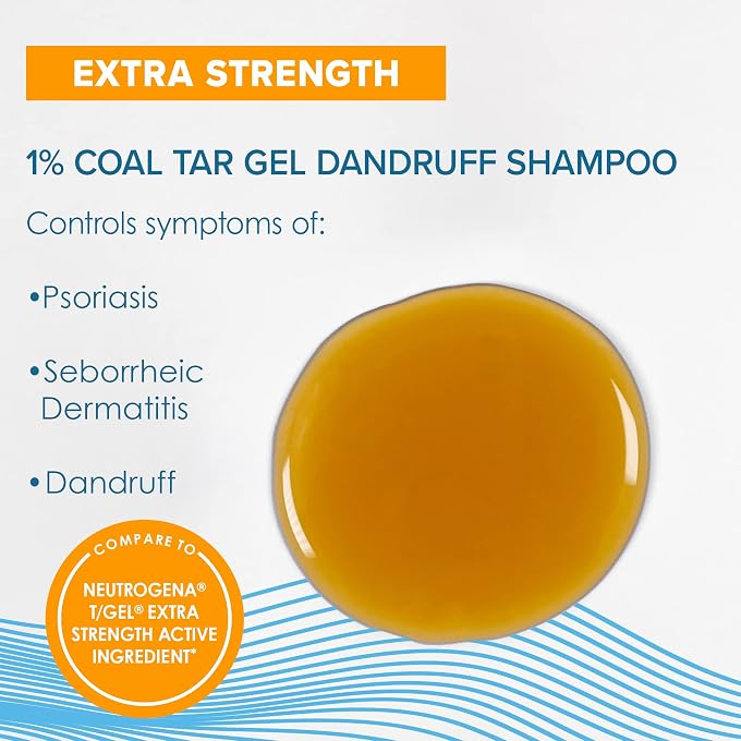 True+Real Coal Tar Therapeutic Tar Gel Anti-Dandruff Shampoo 1% Coal Tar, 6 Ounce - Image 2
