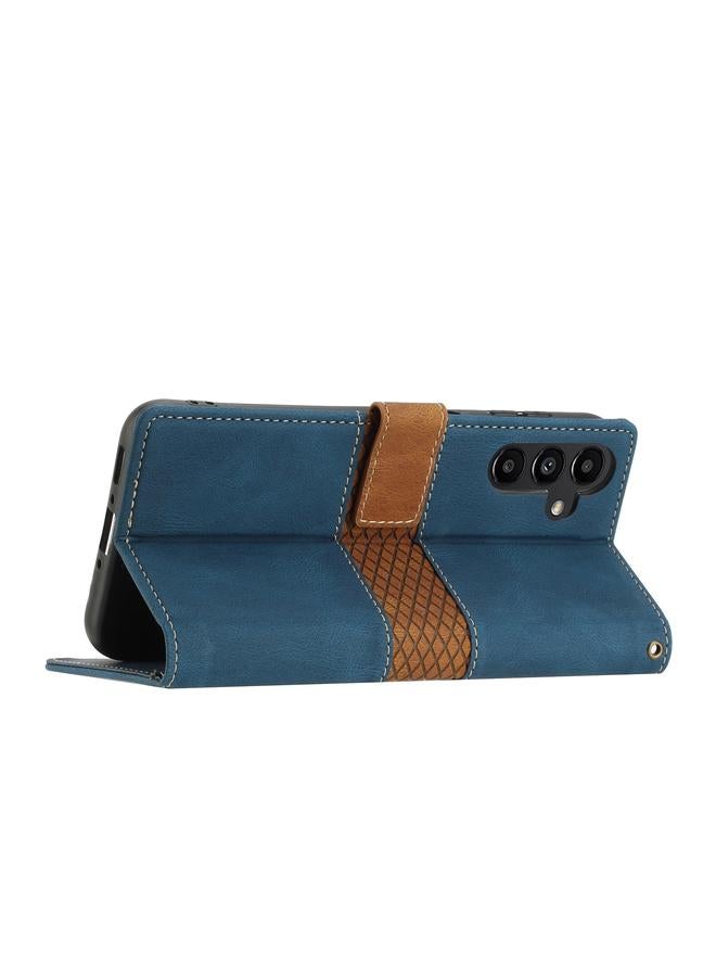 اس-توب جراب لهاتف Samsung Galaxy A34 5G مصنوع من الجلد بخياطة شبكية مع حبل - Image 5