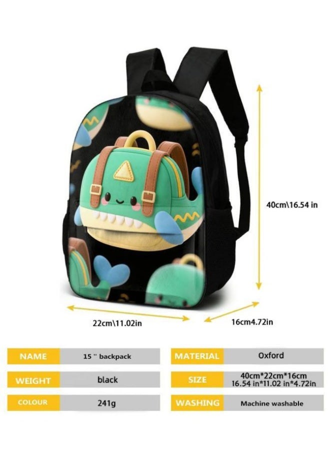Bright Li Fire Unlock the new fashion of childish fun! Three-piece set of bags, cartoon elements for children and teenagers (students, children, friends' outings, mountain climbing, schooling, etc. can be used) - 116 - Image 5