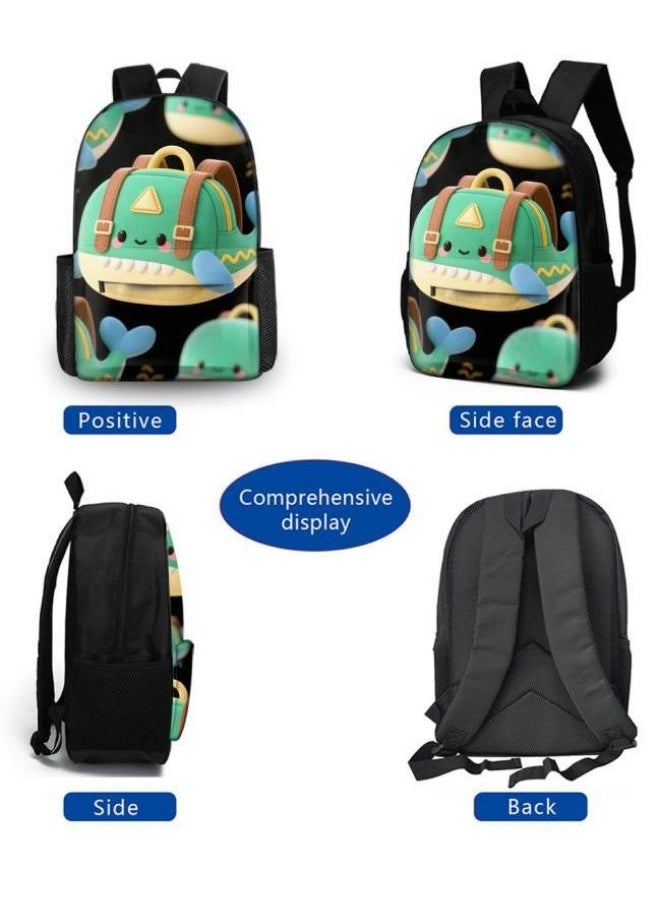 Bright Li Fire Unlock the new fashion of childish fun! Three-piece set of bags, cartoon elements for children and teenagers (students, children, friends' outings, mountain climbing, schooling, etc. can be used) - 116 - Image 3