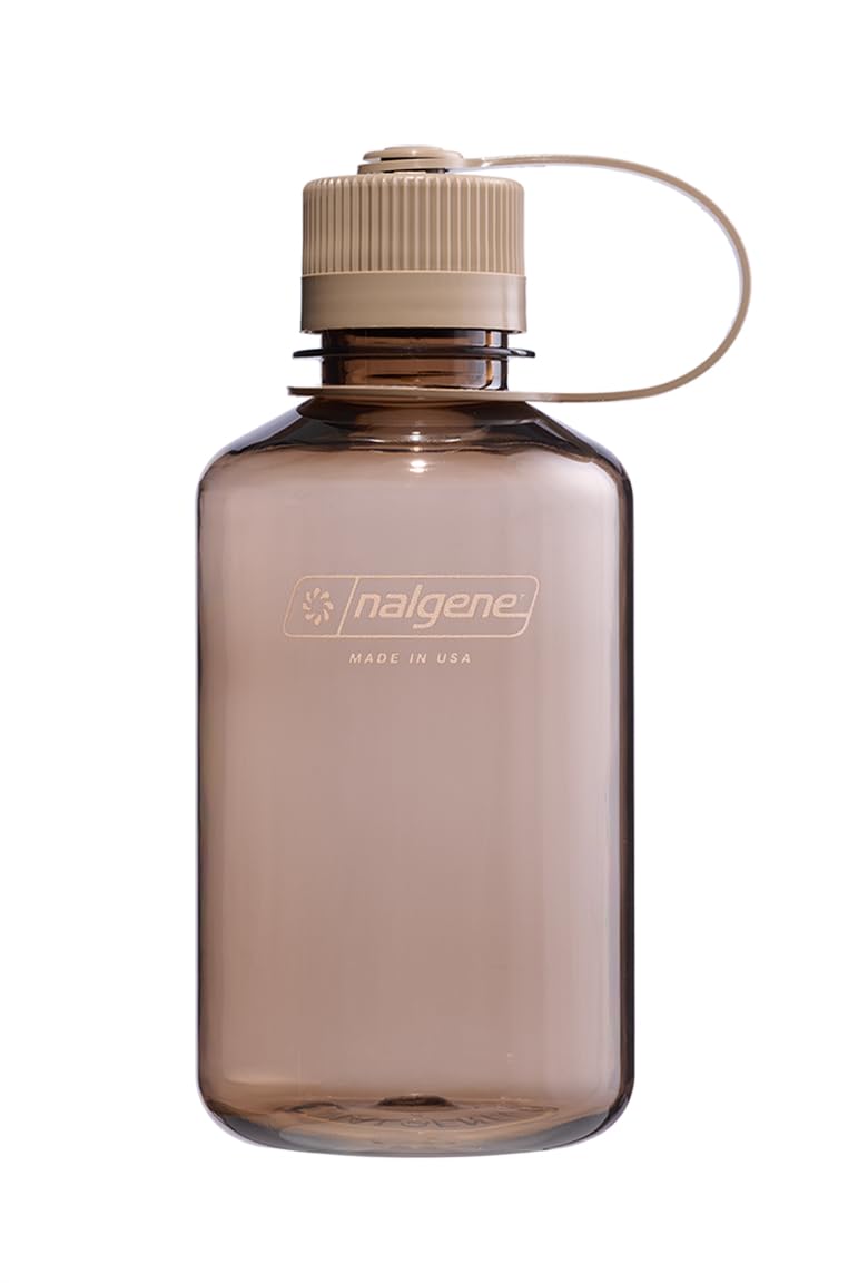 Nalgene Sustain Tritan BPA-Free Water Bottle Made with Material Derived from 50% Plastic Waste  16 OZ  Narrow Mouth  Mocha - Image 1